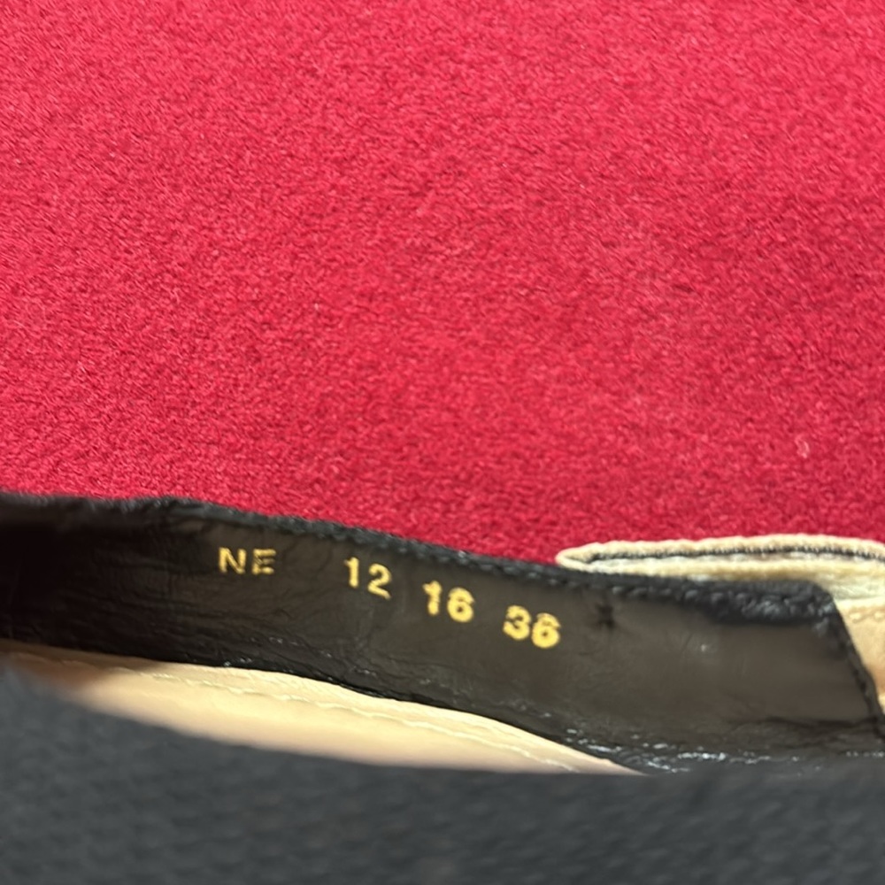 Dior Black Pointed Slingback Flats with White J'Adior Ribbon reposh size 36 - Picture 7 of 16